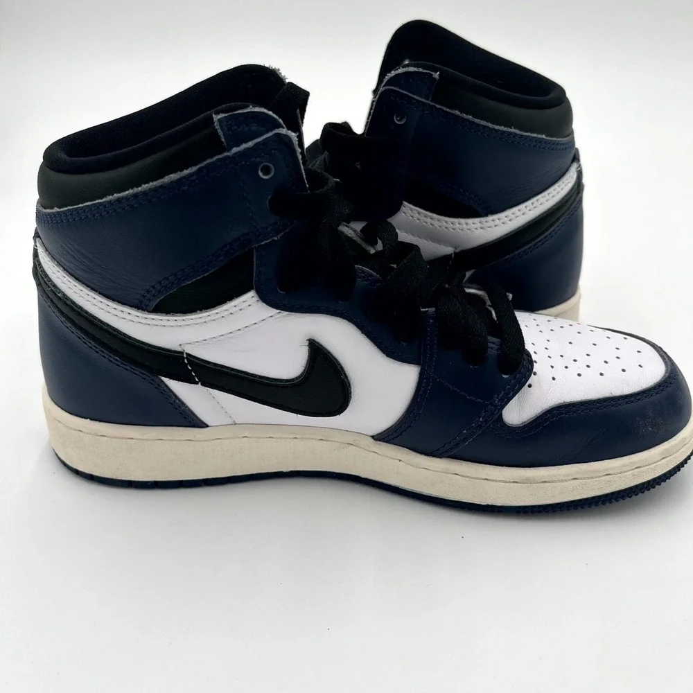 Nike Air Jordan 1 Retro High OG GS Midnight Navy FD1437-401 Kids 5 Sneaker Blue